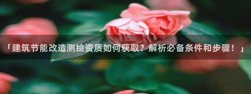 e尊国际娱乐官网地址：「建筑节能改造测绘资质如何获取？解析必备条件和步骤！」