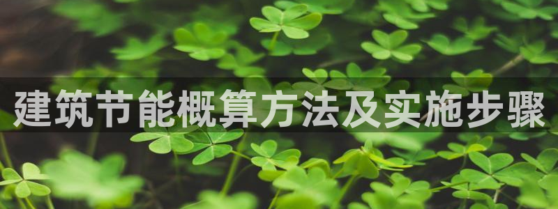 e尊国际娱乐官网下载：建筑节能概算方法及实施步骤