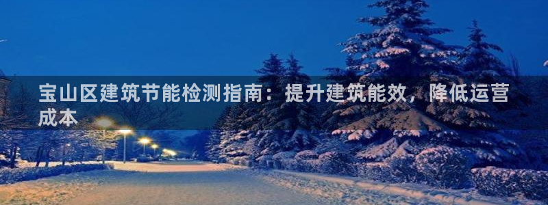 e尊国际客户端下载：宝山区建筑节能检测指南：提升建筑能效，降低运营
成本