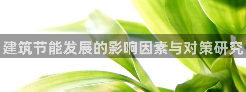 e尊国际可靠吗：建筑节能发展的影响因素与对策研究