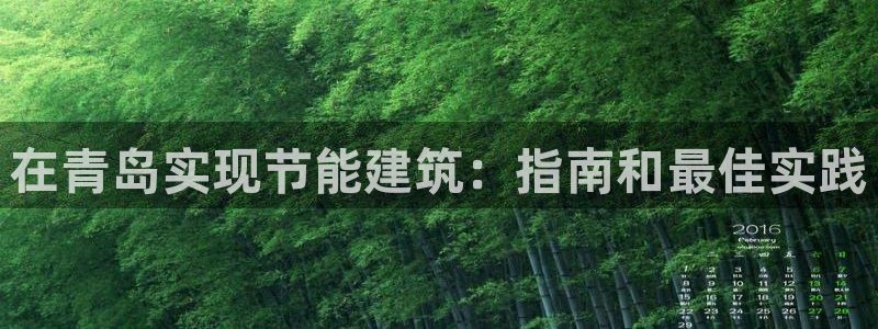 e尊国际地址：在青岛实现节能建筑：指南和最佳实践