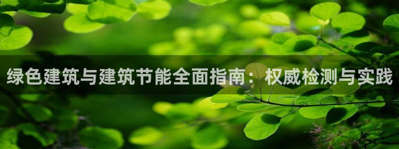 e尊国际-e尊国际官网：绿色建筑与建筑节能全面指南：权威检测与实践