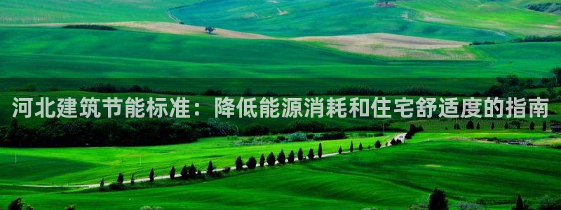 E尊国际：河北建筑节能标准：降低能源消耗和住宅舒适度的指南