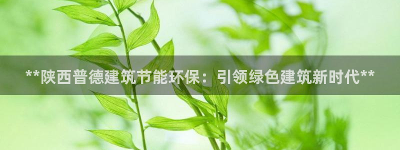 e尊国际娱乐官网下载：**陕西普德建筑节能环保：引领绿色建筑新时代**